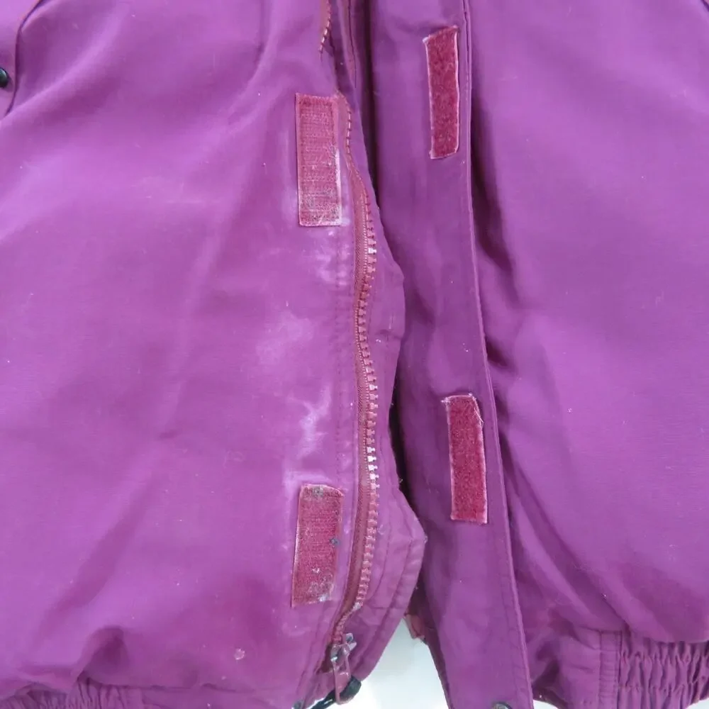 The North Face Extreme Gear Jacket Purple Puffer Coat Sz M color block